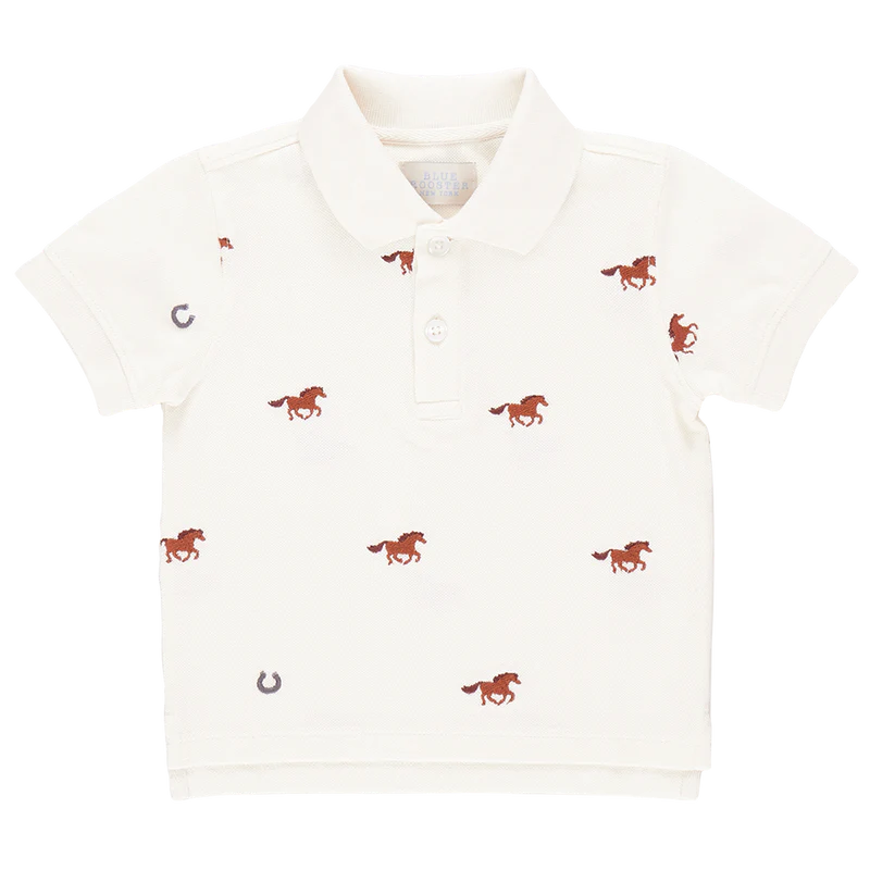 Alec Shirt with Lucky Horses Embroidery