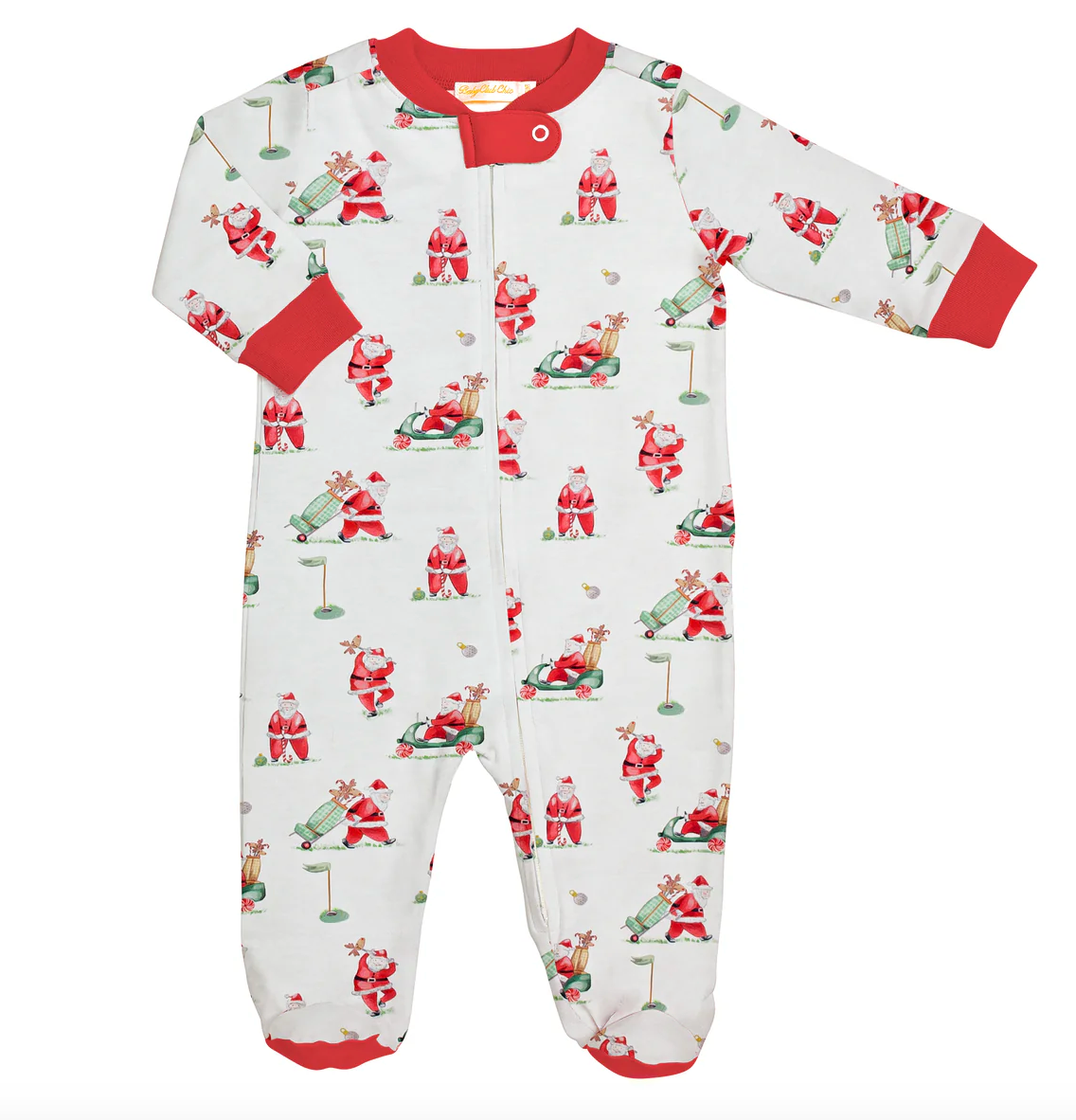 Santa's Golf Zipper Pajama