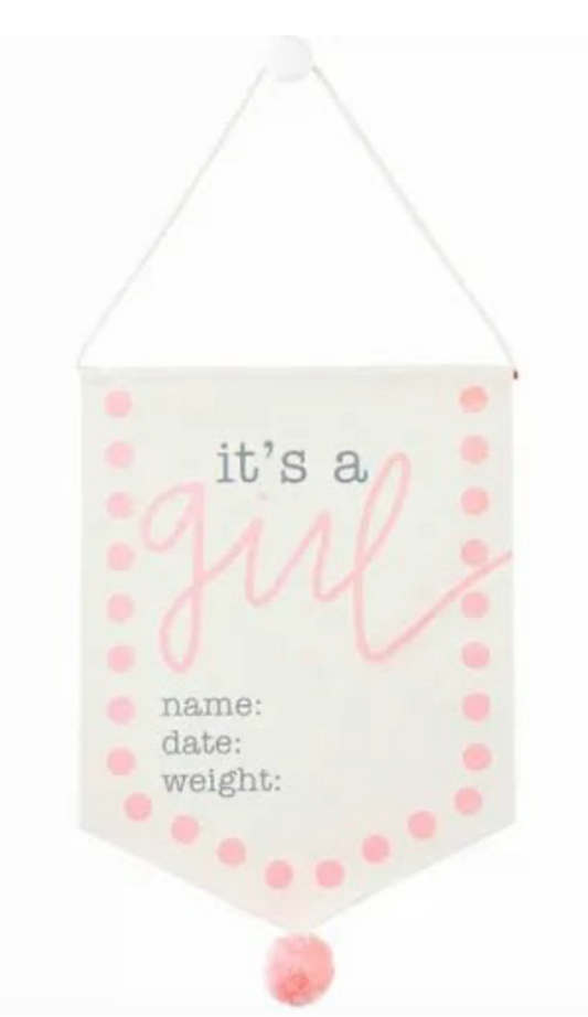 Baby Girl Canvas Sign