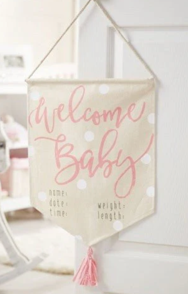 Baby Girl Canvas Sign