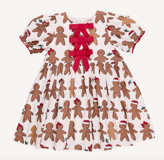 Girls Hermione Dress - Gingerbread Cookie