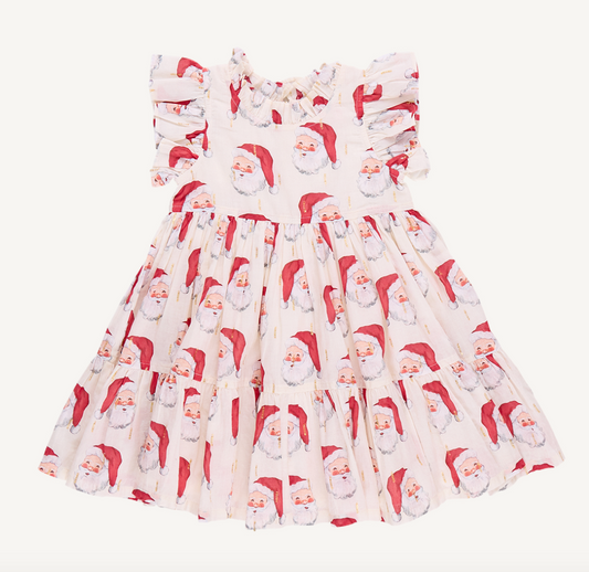 Girls Jennifer Dress - Vintage Santas