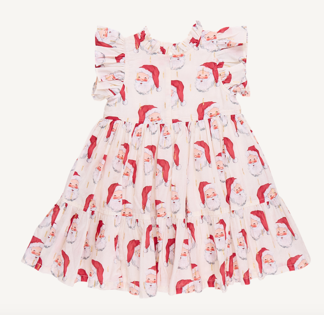 Girls Jennifer Dress - Vintage Santas