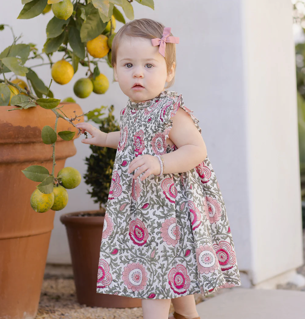 Pink Lisbon Baby Stevie Dress Set