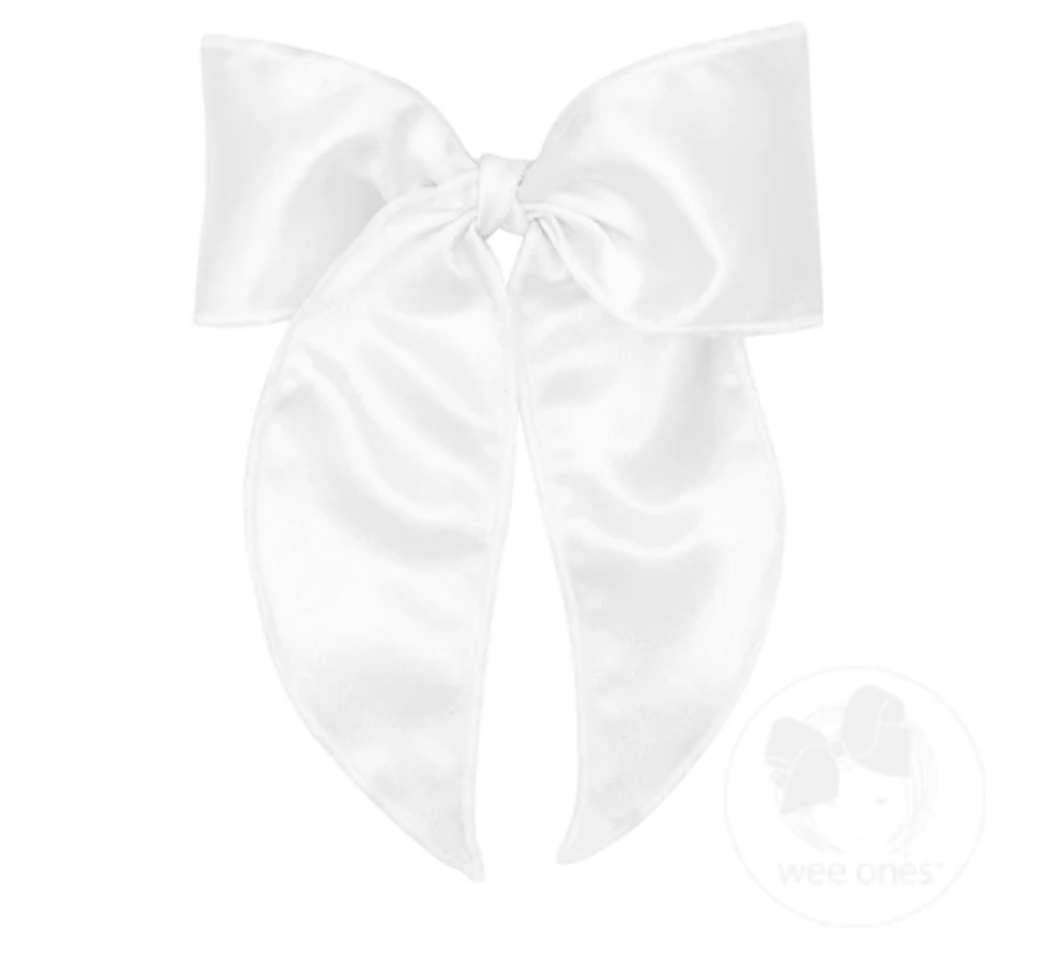 Satin Bowtie with Twisted Wrap and Whimsy Tails