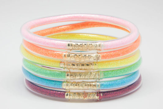 Waterproof Rainbow Bangle Set