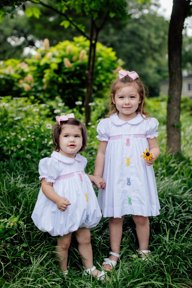 Girls smocked easter dress best sale