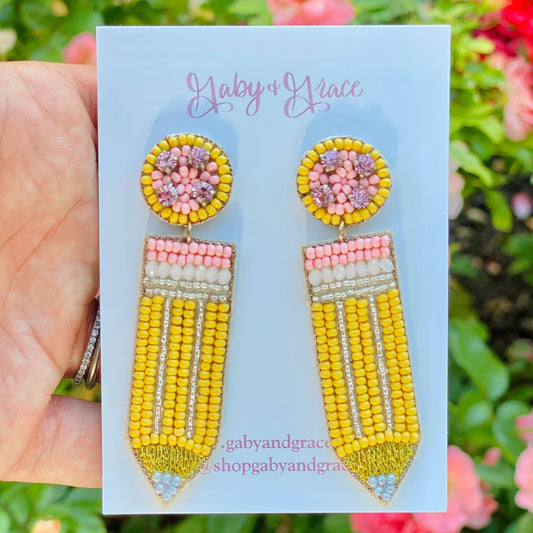 Teacher Pencil Earrings